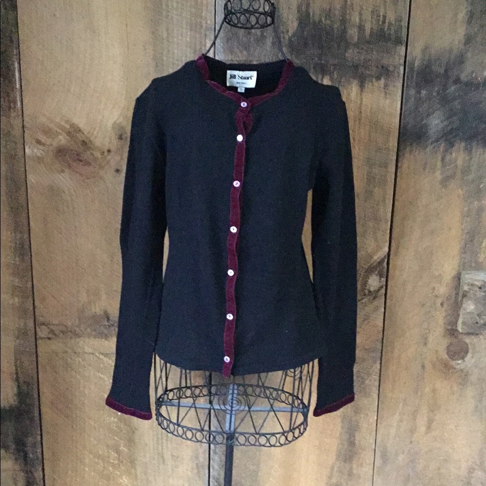 Jill Stuart Black Cardigan